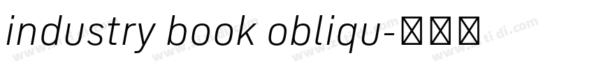 industry book obliqu字体转换 industry book obliqu字体转换